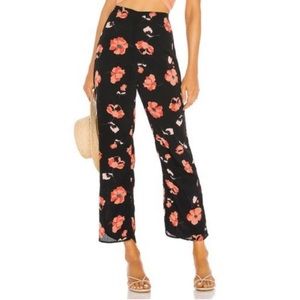 FLYNN SKYE Floral Silk Pants